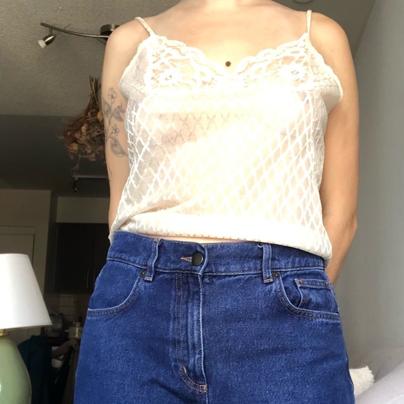 Vintage lace sheer cami - Picture 2 of 4